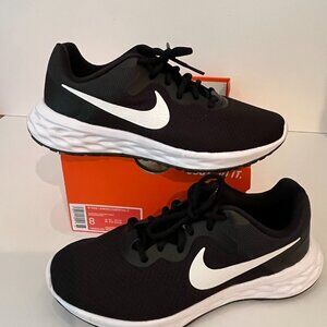 Nike Revolution 6 NN DC3729-003 Black Running Shoes Sneakers Women's Size 8